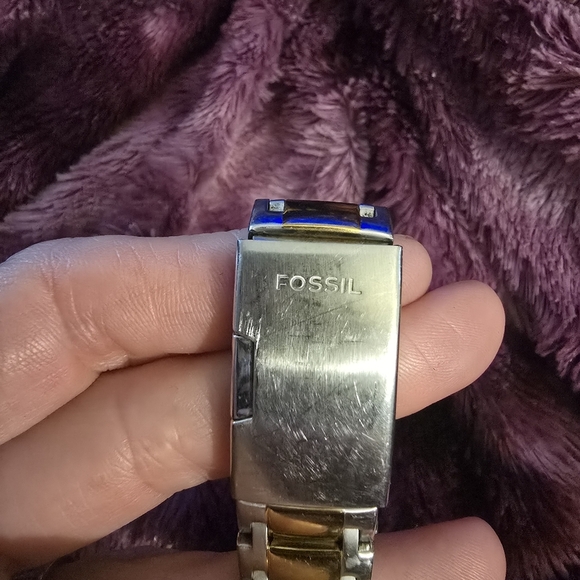 Fossil PR-5233 Women's Two Tone Quartz Watch Jeweled Acent - Picture 5 of 8